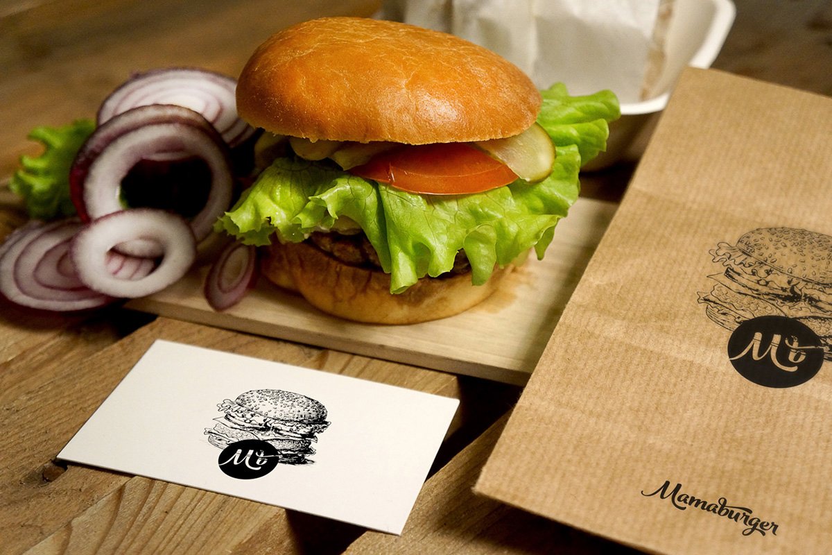 Mamaburger 餐飲品牌形象設計 食品形象展示