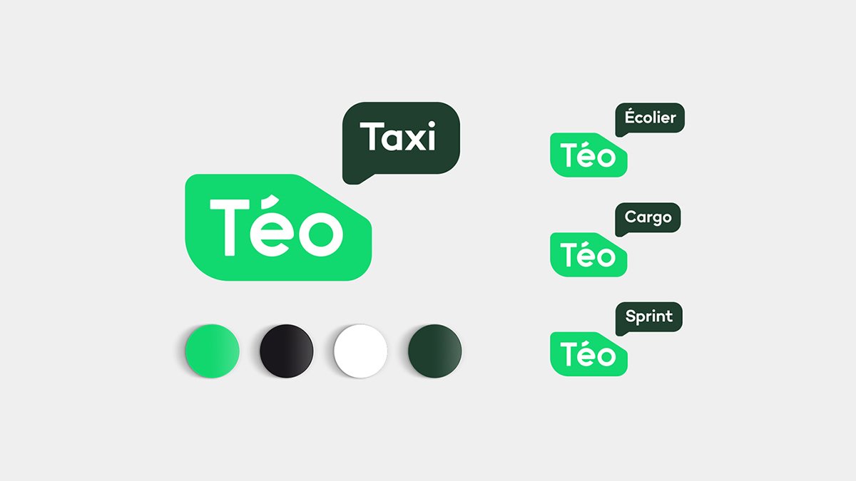 Téo出租車公司品牌形象設(shè)計  標(biāo)志展示