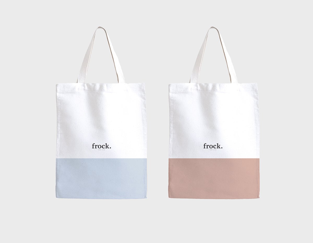 深圳品牌設(shè)計  深圳品牌策劃  FROCK女性服裝品牌形象設(shè)計  手提袋設(shè)計
