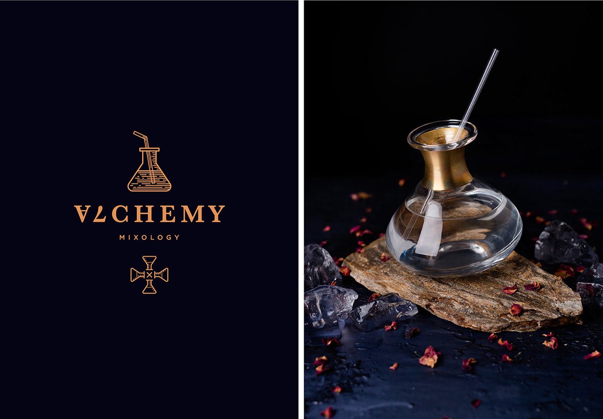 Alchemy Bar雞尾酒酒吧品牌設(shè)計(jì)欣賞,酒吧品牌設(shè)計(jì)，餐飲品牌設(shè)計(jì)，酒吧品牌策劃，酒吧品牌全案策劃，餐飲品牌策劃，深圳品牌設(shè)計(jì)，深圳品牌策劃，深圳品牌全案策劃，深圳品牌形象塑造，深圳包裝設(shè)計(jì)的，左右格局