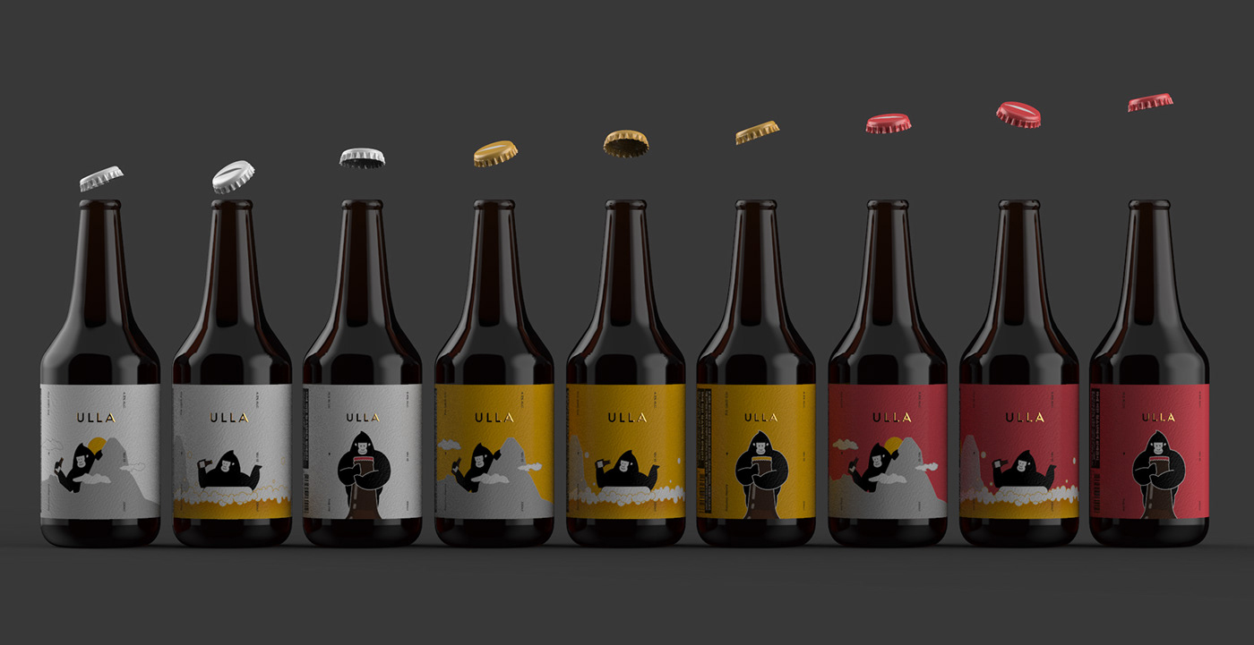 精釀啤酒ULLA品牌設(shè)計——品牌IP化案例欣賞，餐飲品牌設(shè)計，品牌設(shè)計公司，品牌IP化，深圳品牌設(shè)計，左右格局