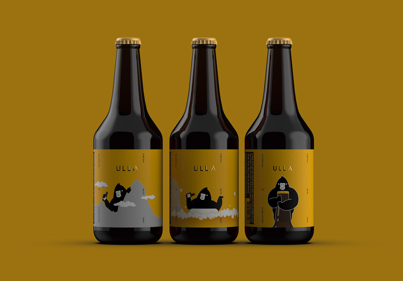 精釀啤酒ULLA品牌設(shè)計——品牌IP化案例欣賞，餐飲品牌設(shè)計，品牌設(shè)計公司，品牌IP化，深圳品牌設(shè)計，左右格局
