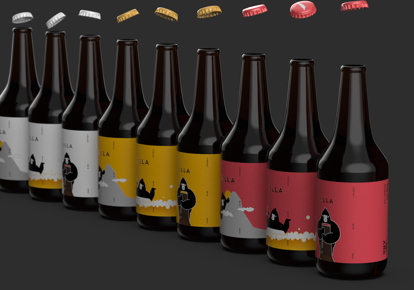 精釀啤酒ULLA品牌設(shè)計——品牌IP化案例欣賞，餐飲品牌設(shè)計，品牌設(shè)計公司，品牌IP化，深圳品牌設(shè)計，左右格局